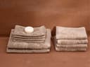 Douchelakens velours classic taupe 70x140 - 2 st