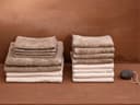 Gastendoekjes velours classic taupe 30x50 - 4 st