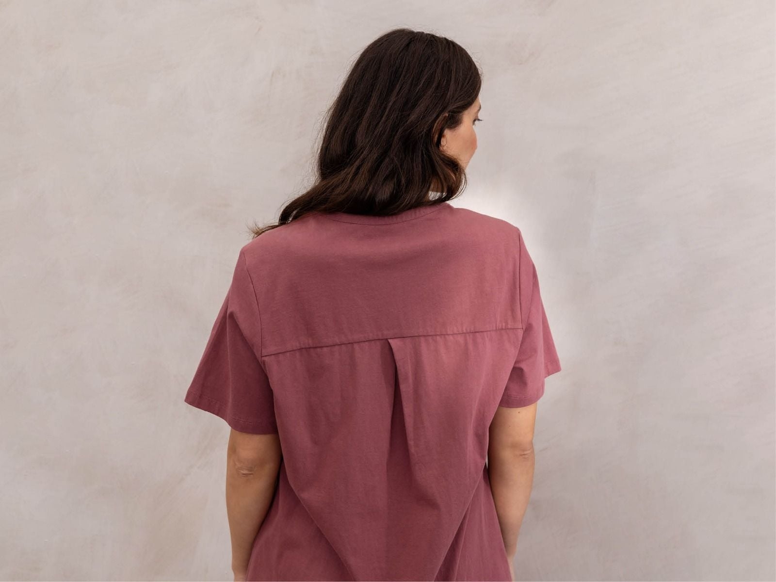 Pyjama t-shirt dames jersey evening rose