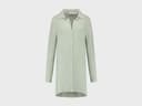 Robe chemise lin lavé gaufré vert brumeux