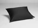 Kussensloop katoensatijn dark anthracite