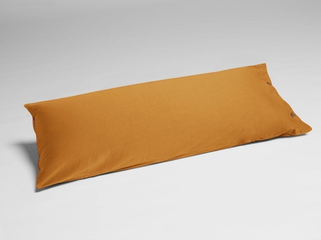 Taie d'oreiller jersey jaune tournesol 40x80