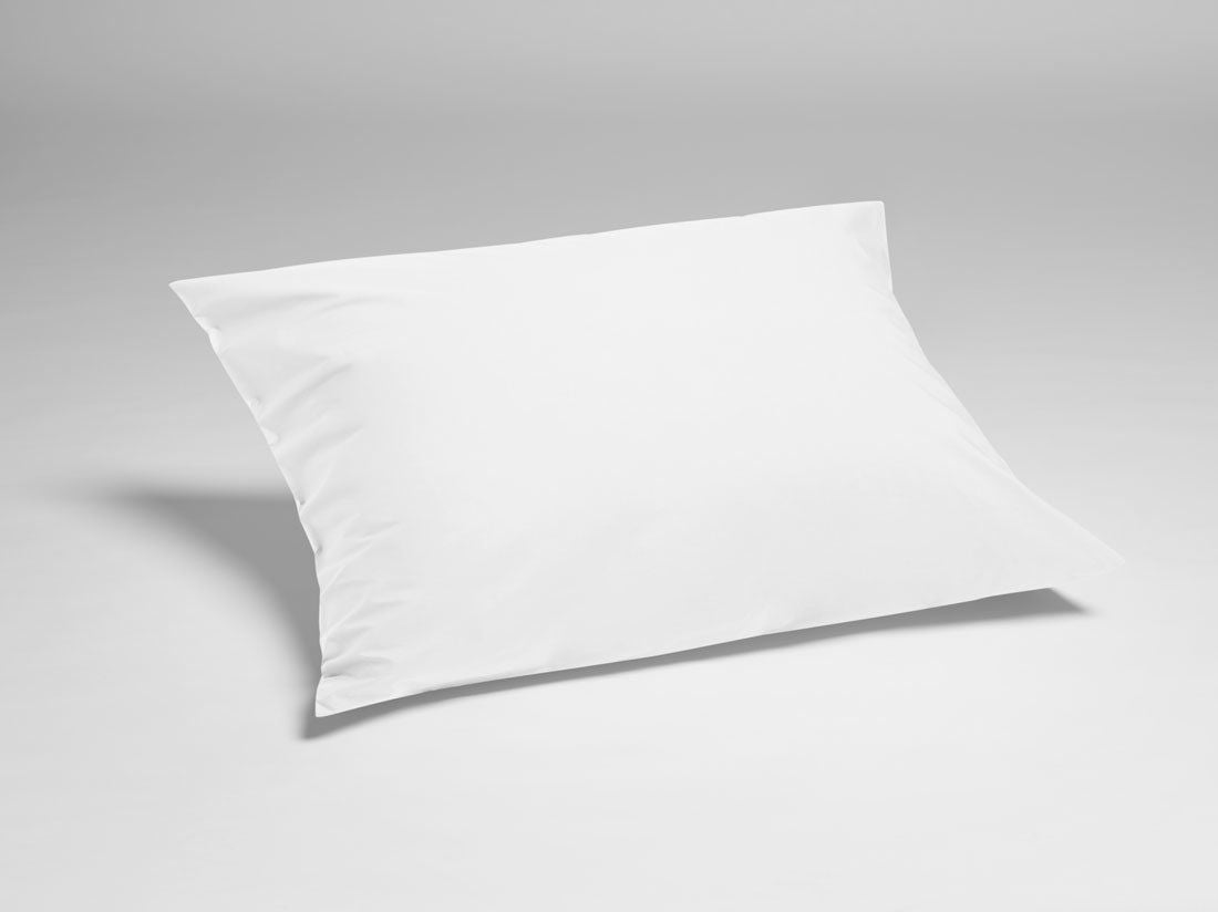 Kussensloop percal katoen pure white 50x60
