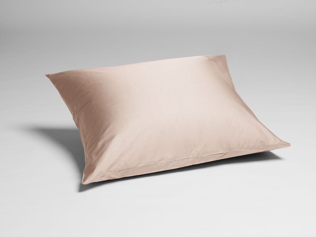 Kussensloop katoen satijn dusty rose