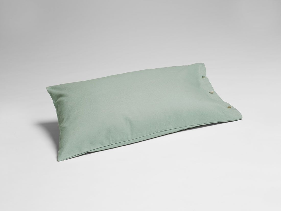 Kussensloop flanel pale green
