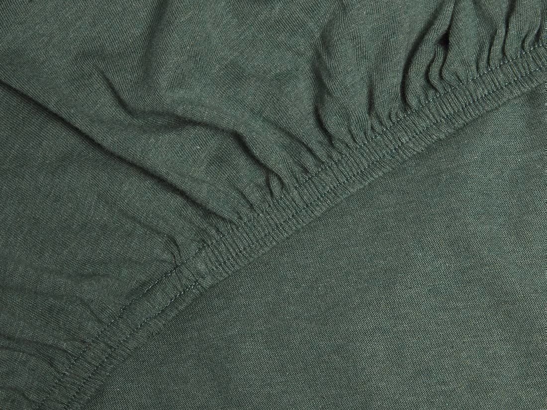Hoeslaken jersey pine green