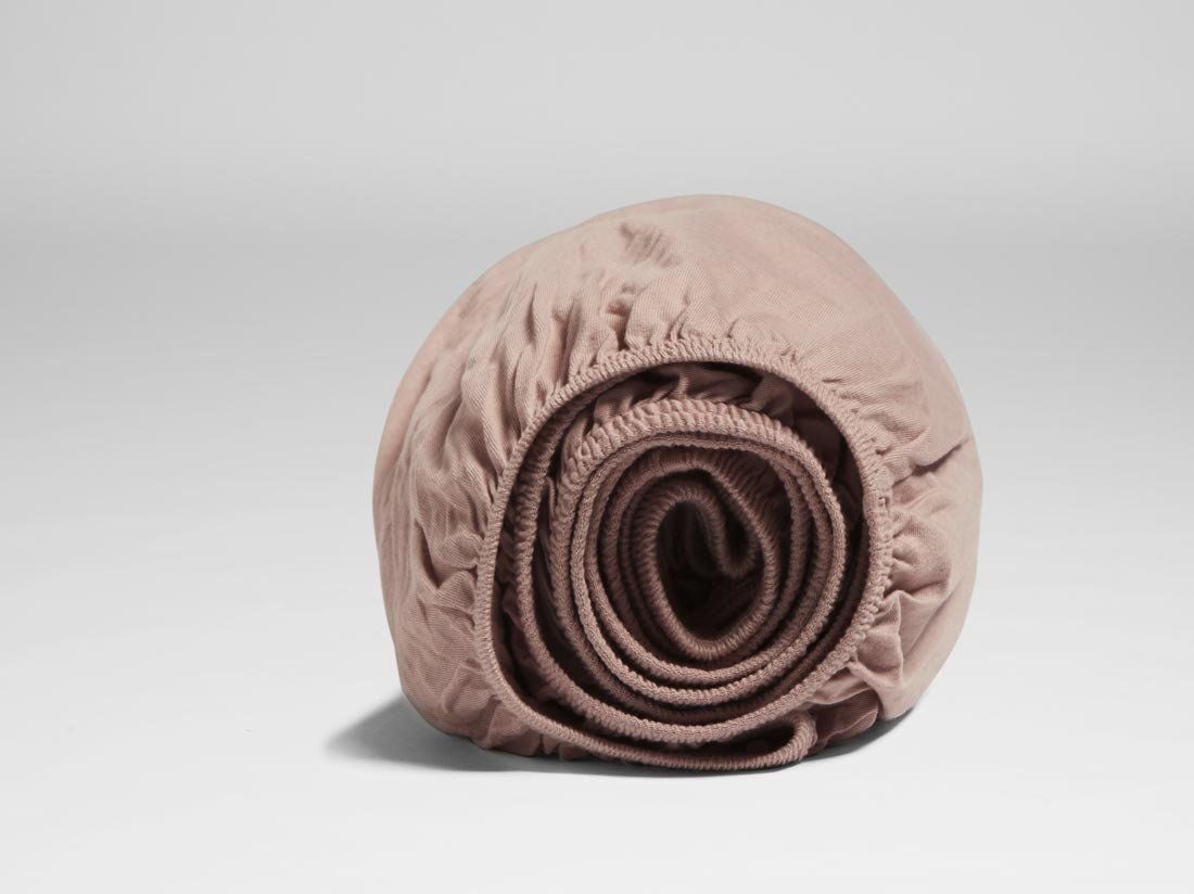 Hoeslaken jersey vintage rose