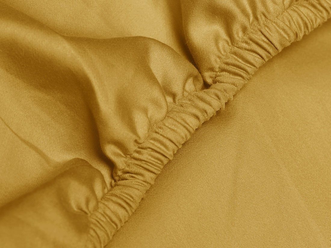 Drap-housse satin de coton or classique