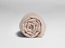 Drap plat enfant satin de coton rose poussiéreux