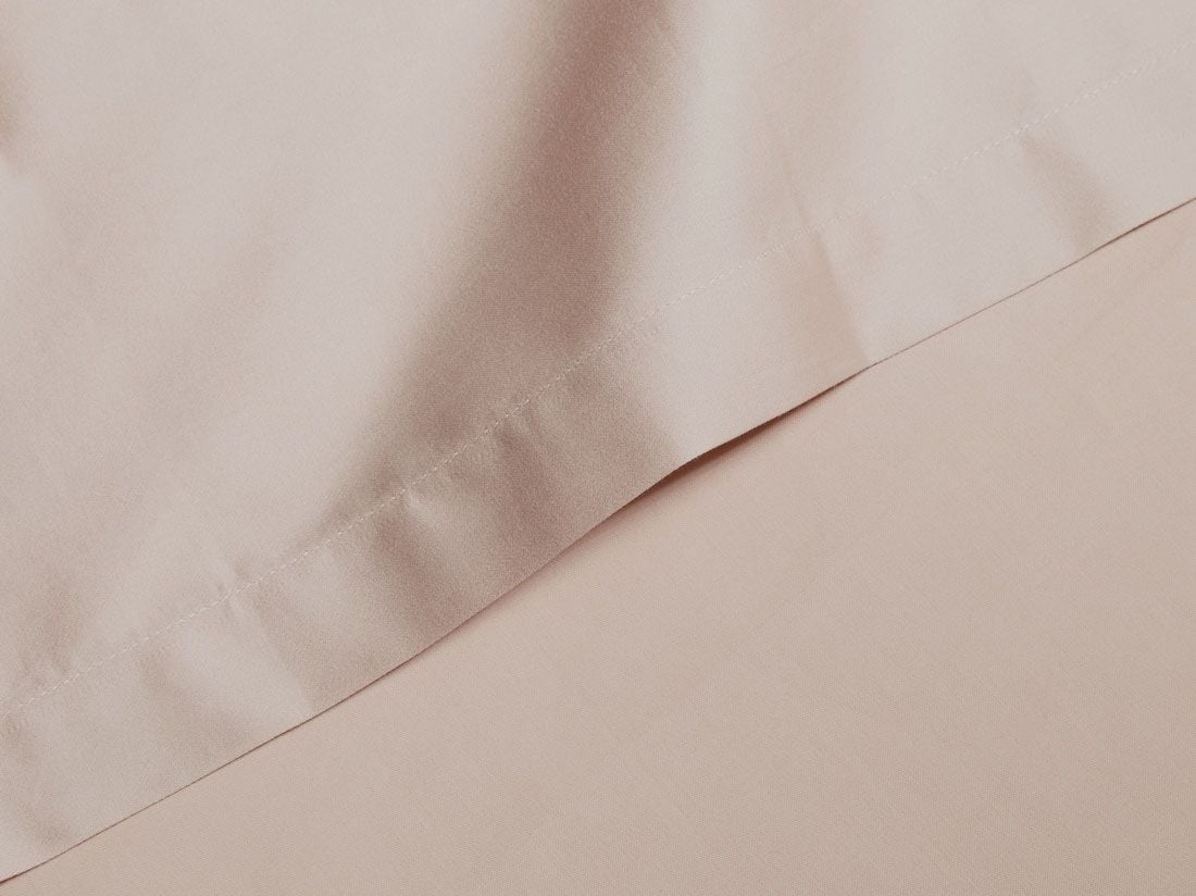 Kinderlaken katoensatijn dusty rose