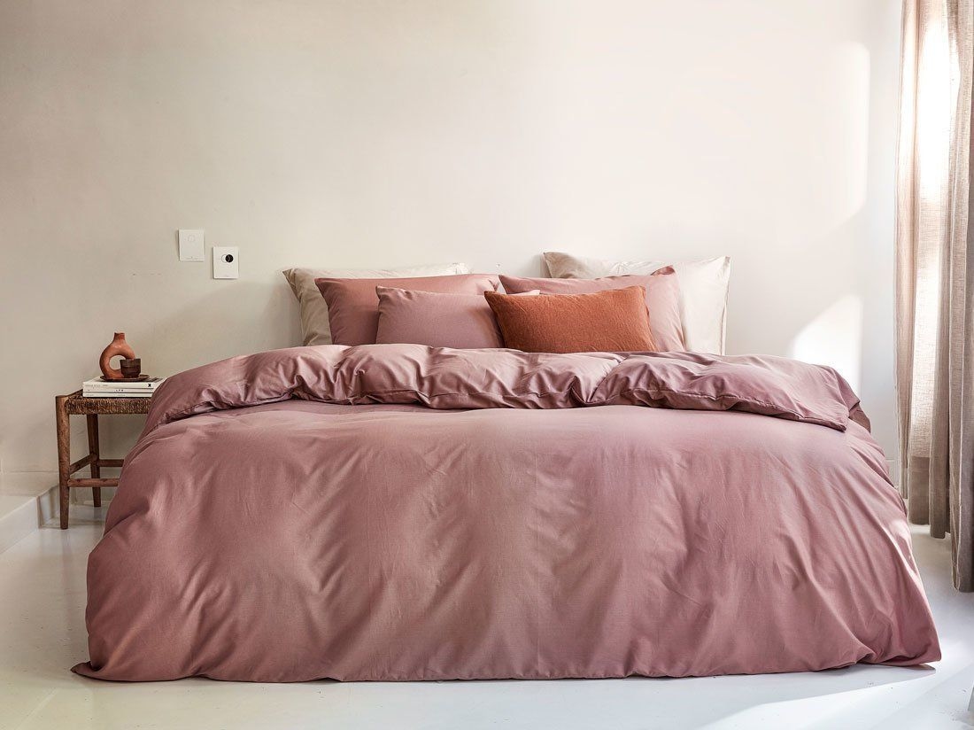 Parure de lit coton TENCEL™ rose blush