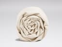 Drap plat satin de coton naturel