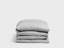 Housse de couette enfant jersey gris blanc