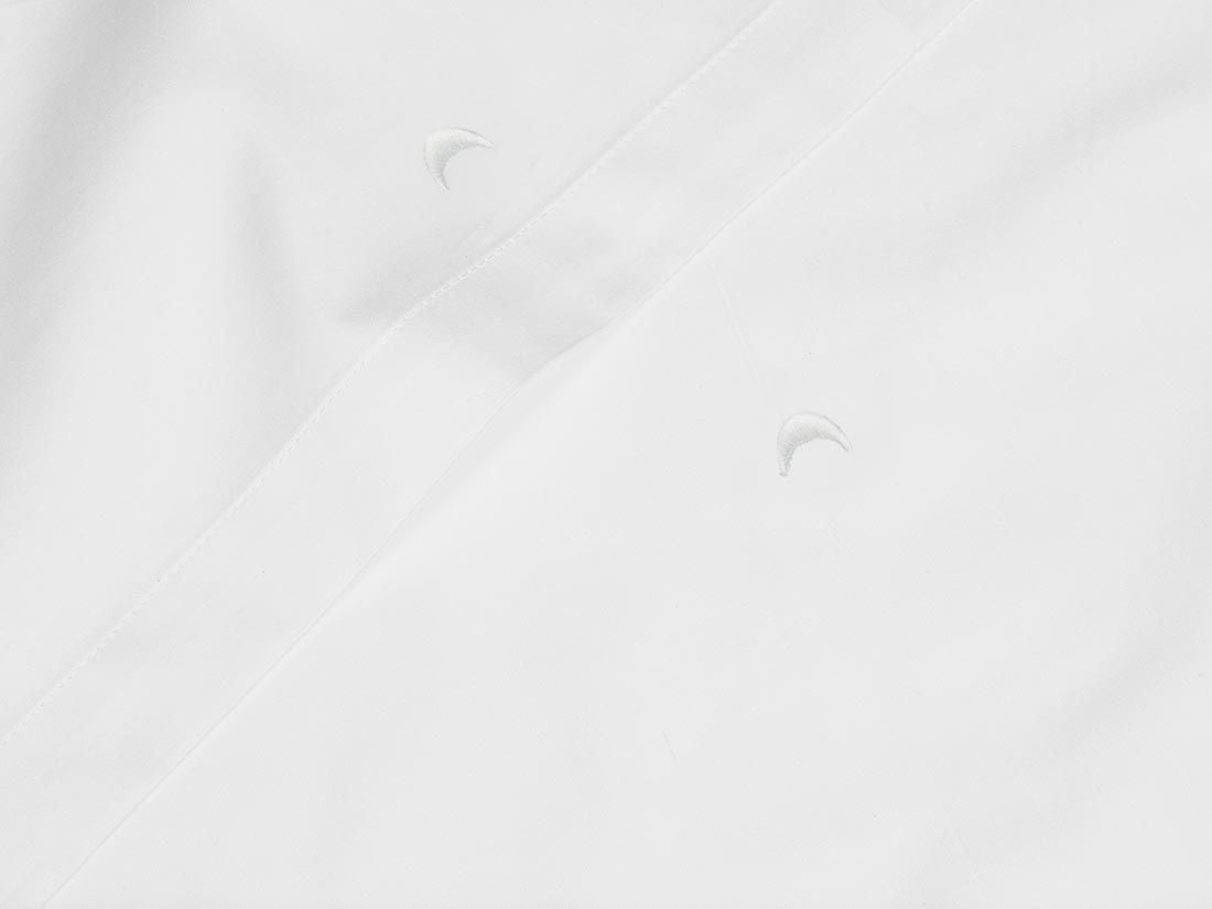 Kinderlaken katoen satijn white moon