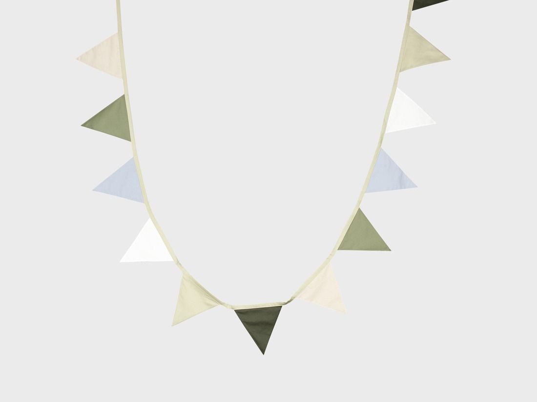 Vlaggenlijn katoen green 3.6m