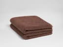 Serviette de toilette nid d'abeille terre rose 50x100