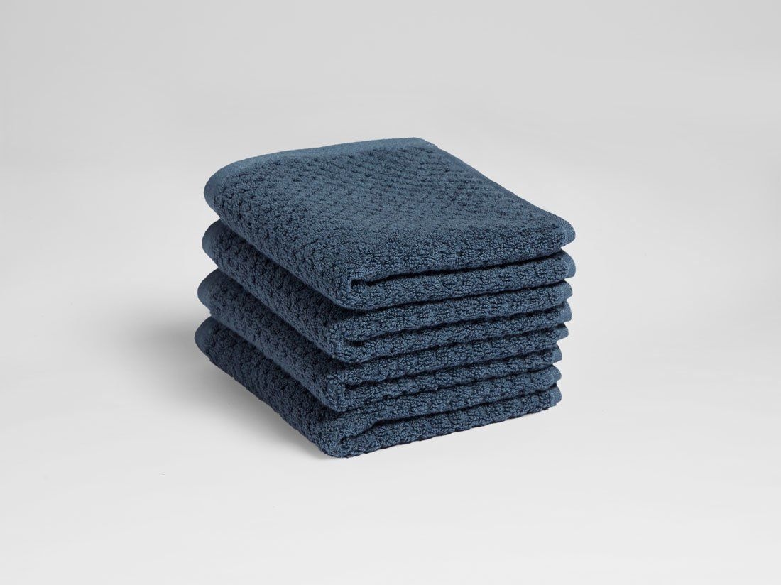 Gastendoekjes dots blue 30x50 - 4 st