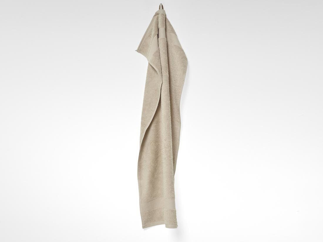 Handdoeken terry warm taupe 50x100