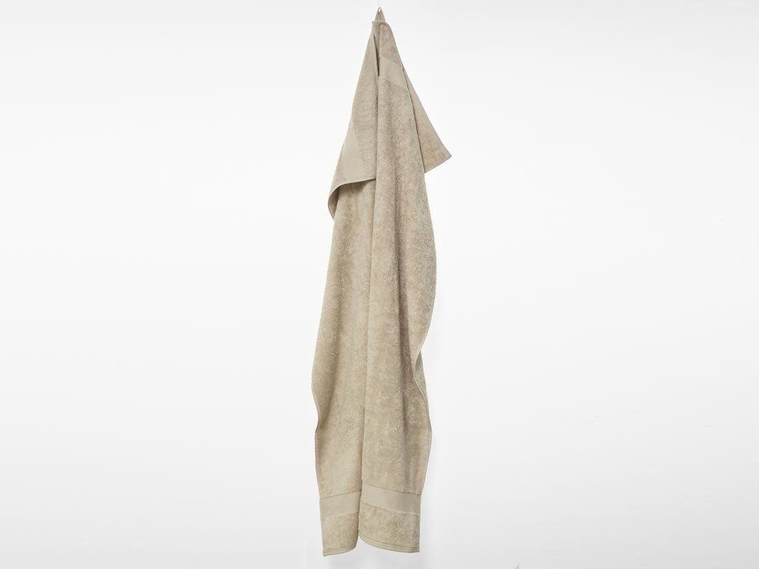 Badlaken terry warm taupe 100x150 - 1 st