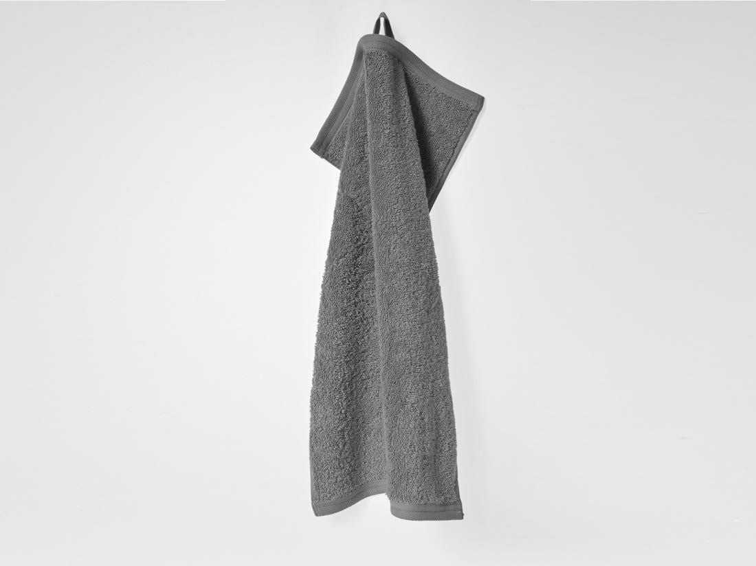 Gastendoekjes terry dark grey 30x50 - 4 st
