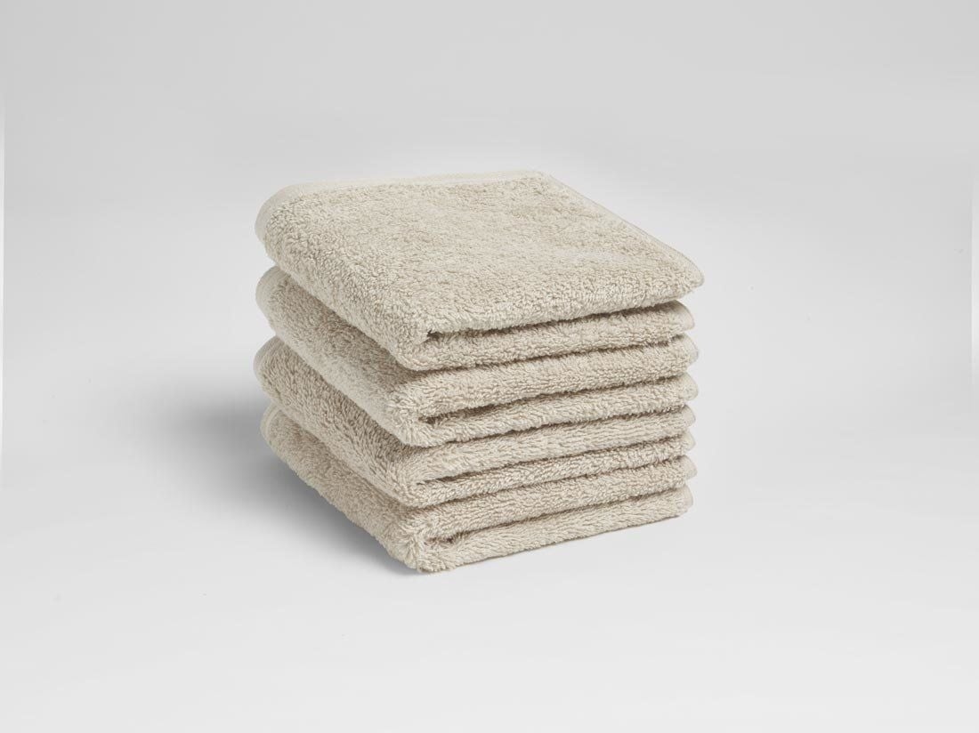 Gastendoekjes terry white sand 30x50 - 4st