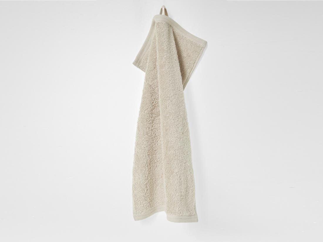 Gastendoekjes terry white sand 30x50 - 4st