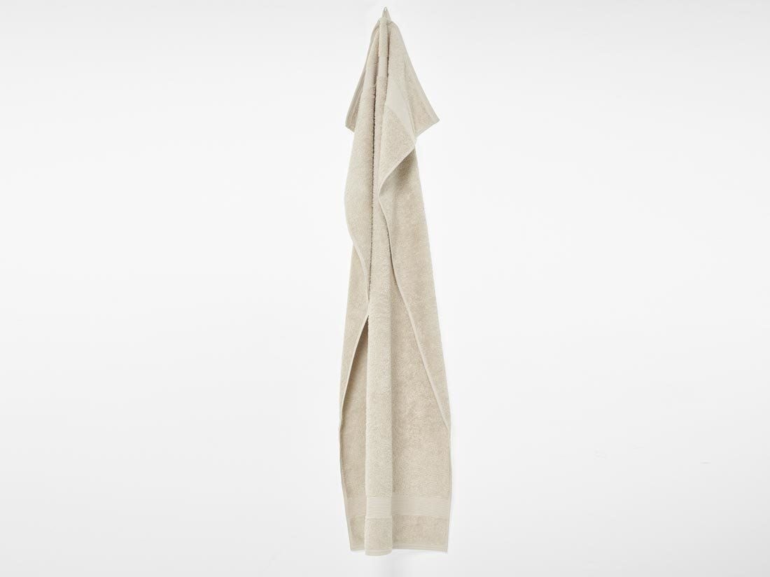 Douchelakens terry white sand 70x140 - 2 st