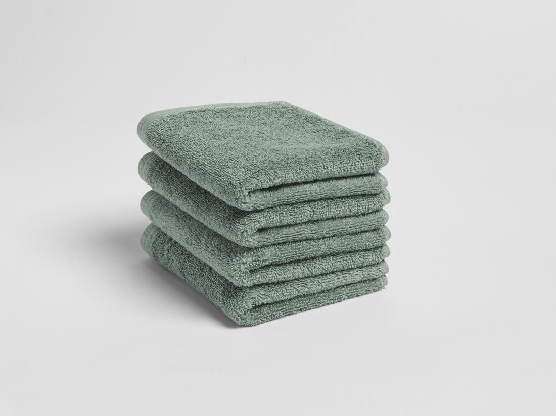Gastendoekjes terry sea green 30x50 - 4st