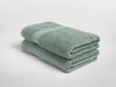 Douchelakens terry sea green 70x140 - 2 st