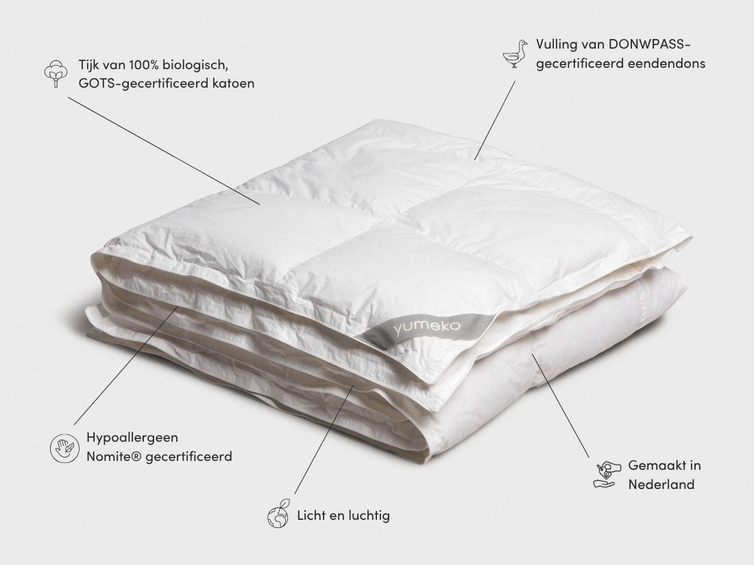 Dekbed dons lente/herfst 260x220