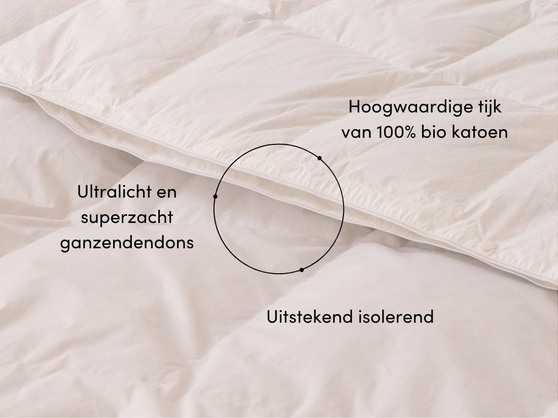 Dekbed ganzendons lente/herfst 240x220