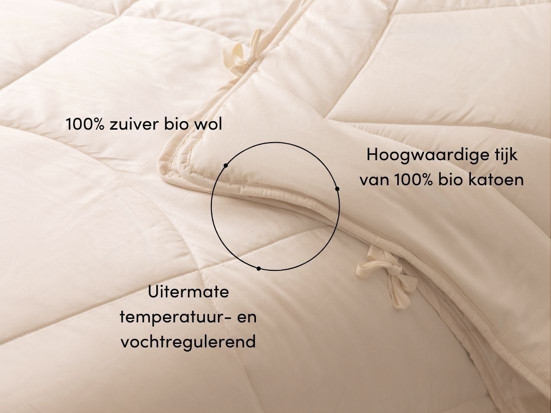 Dekbed wol zomer 260x220