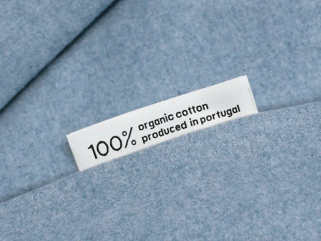 Housse de couette flanelle de coton bleu clair 200x200