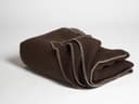 Couverture laine de yack marron foncé