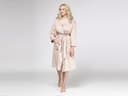 Peignoir jersey rose vintage