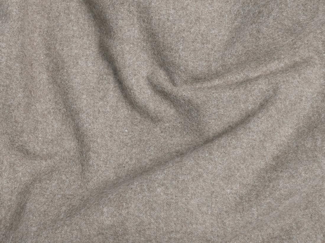 Kussensloop zijslaper flanel stone brown 37x160