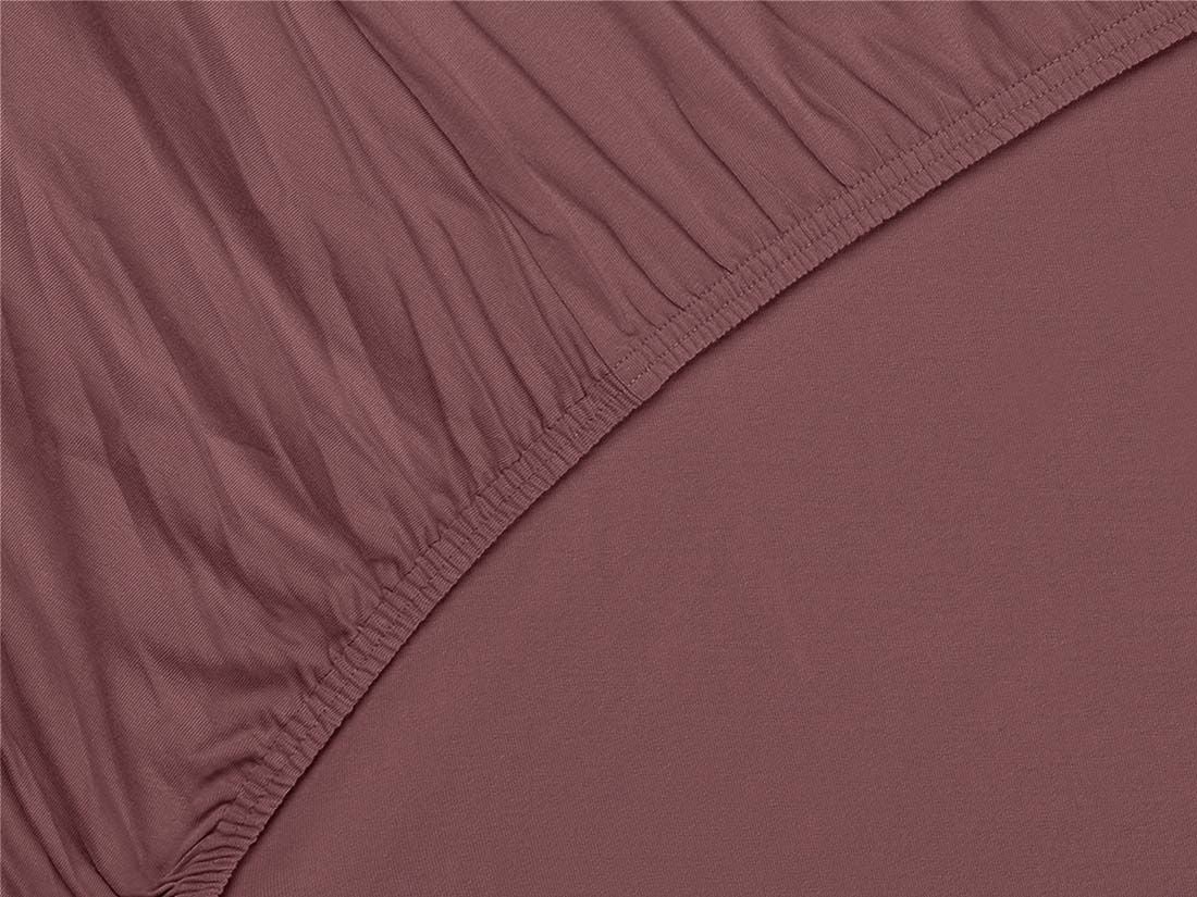 Drap-housse jersey rose du soir