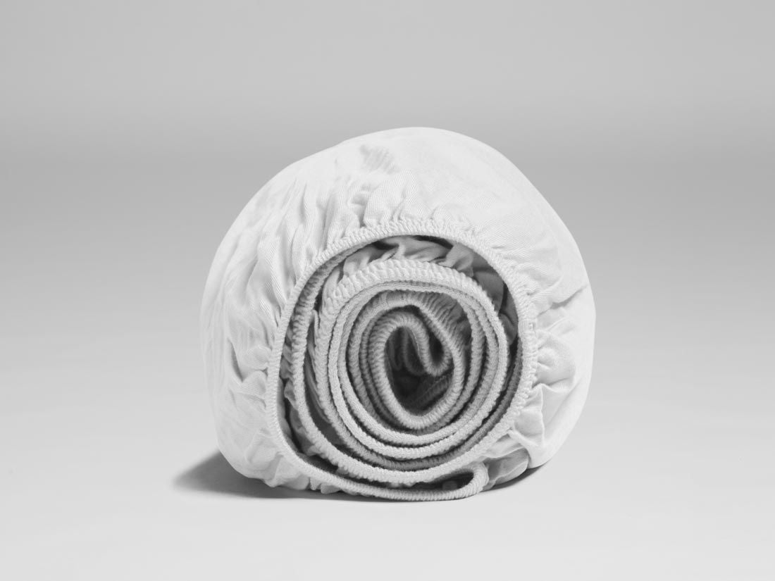 Hoeslaken extra hoog jersey pure white