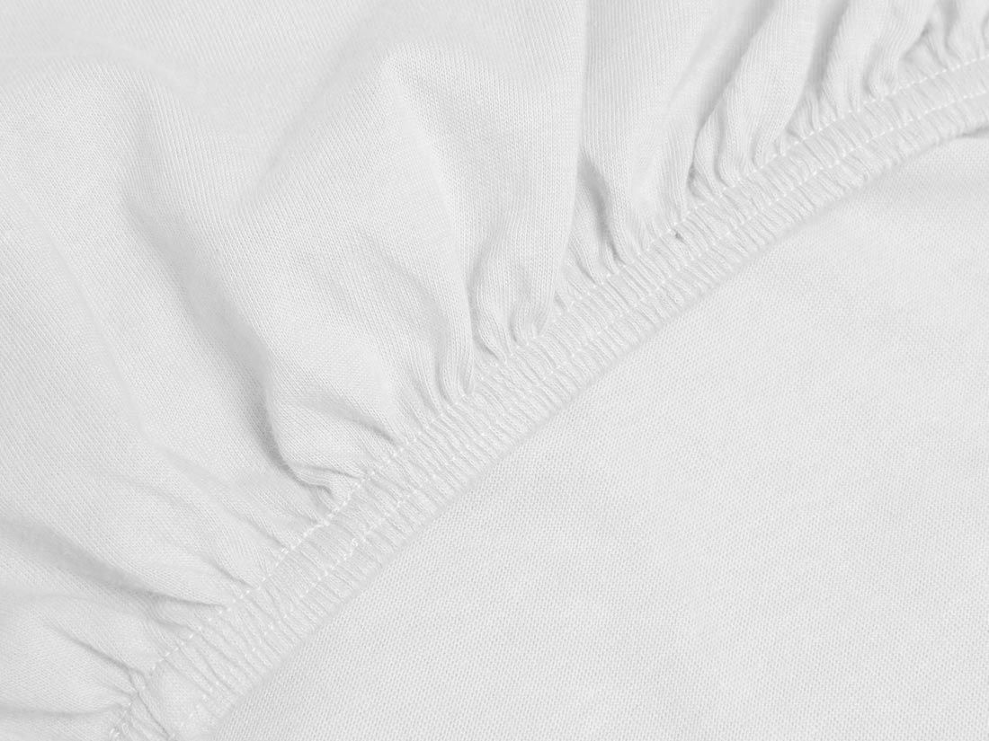 Kinderhoeslaken jersey pure white