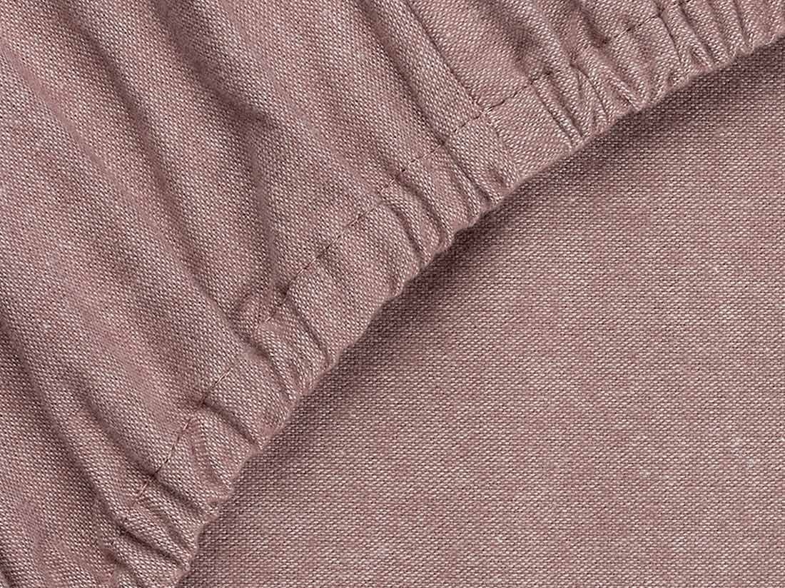 Kinderhoeslaken flanel mauve chambray