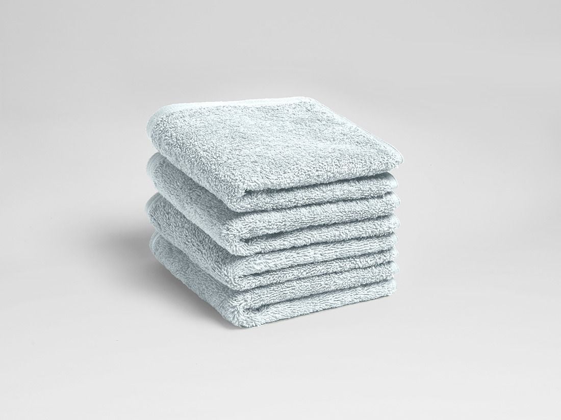 Gastendoekjes terry bubble blue 30x50 - 4 st