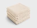 Serviettes invités en velours sable fin 30x50 - 4 pcs