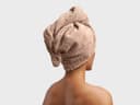 Haarhanddoek terry dusty rose