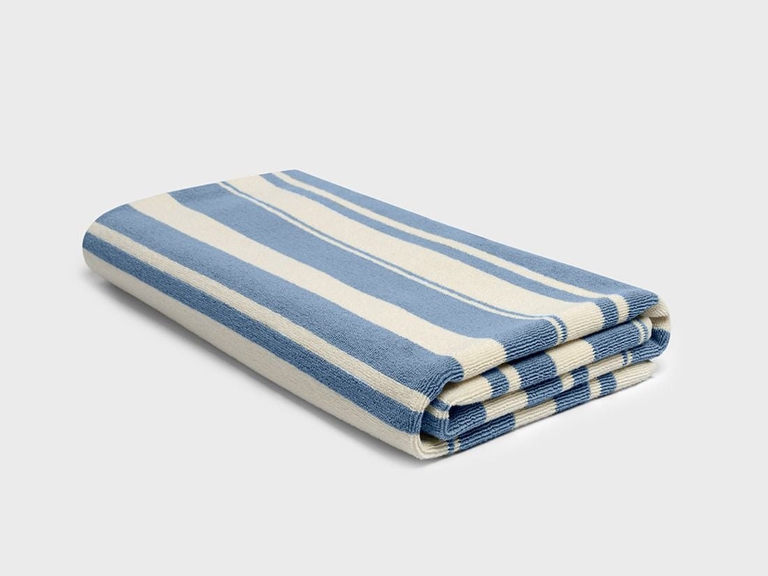 Hamamdoek Faded Blue Stripe 100x180 - 1 st.