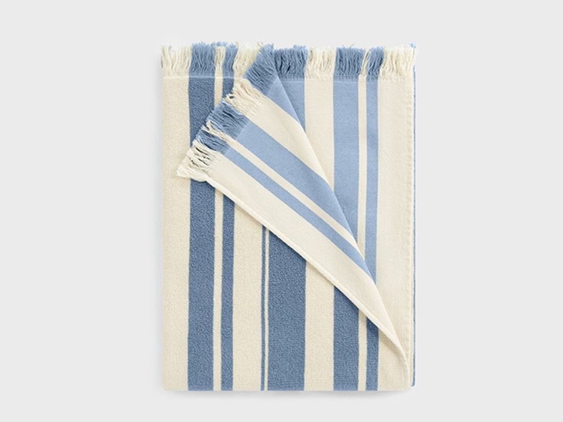Hamamdoek Faded Blue Stripe 100x180 - 1 st.