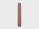 Housse de bouillotte XL en coton marron cacao 78x12