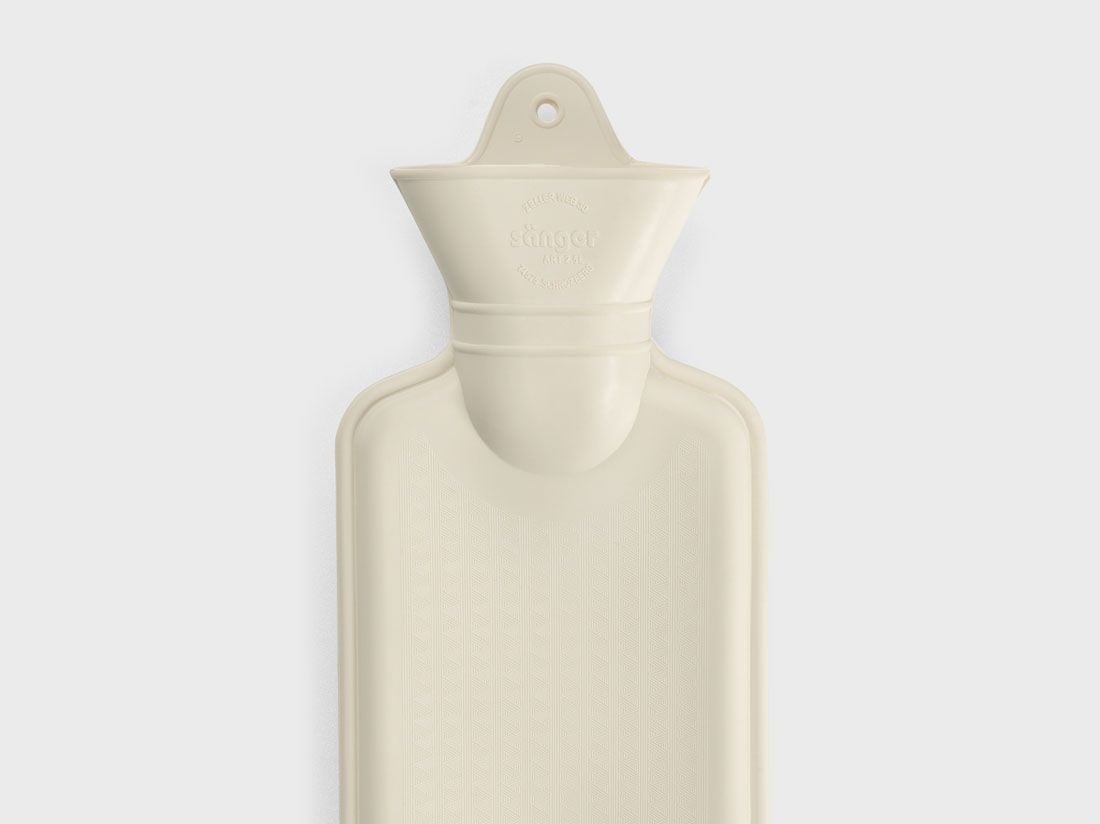 Warmwaterkruik XL natuurlatex warm white 2,5 L