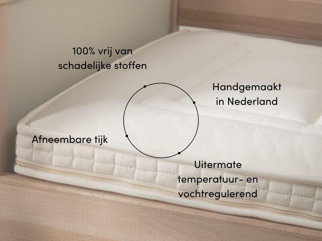 Ledikant matras 60x120 natuurlatex