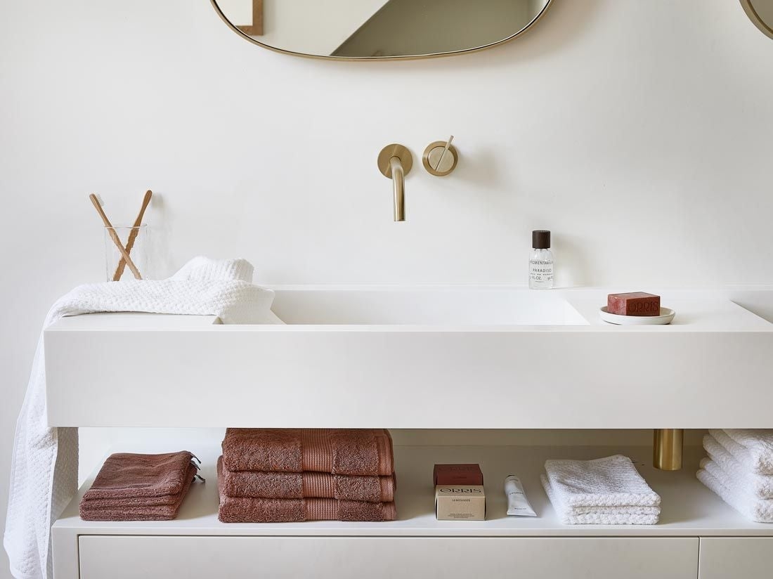 Douchelakens terry blush rose 70x140 - 2 st