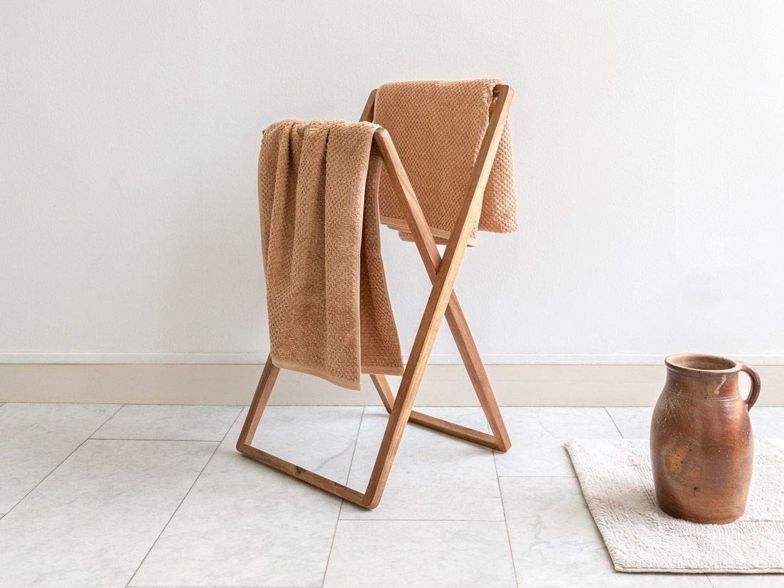 Badlaken dots honey 100x150 - 1 st